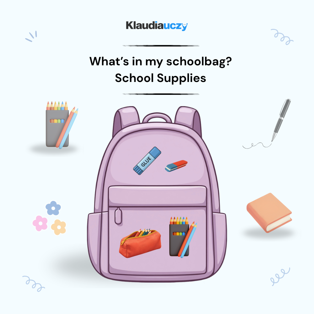 What's in my schoolbag - School supplies